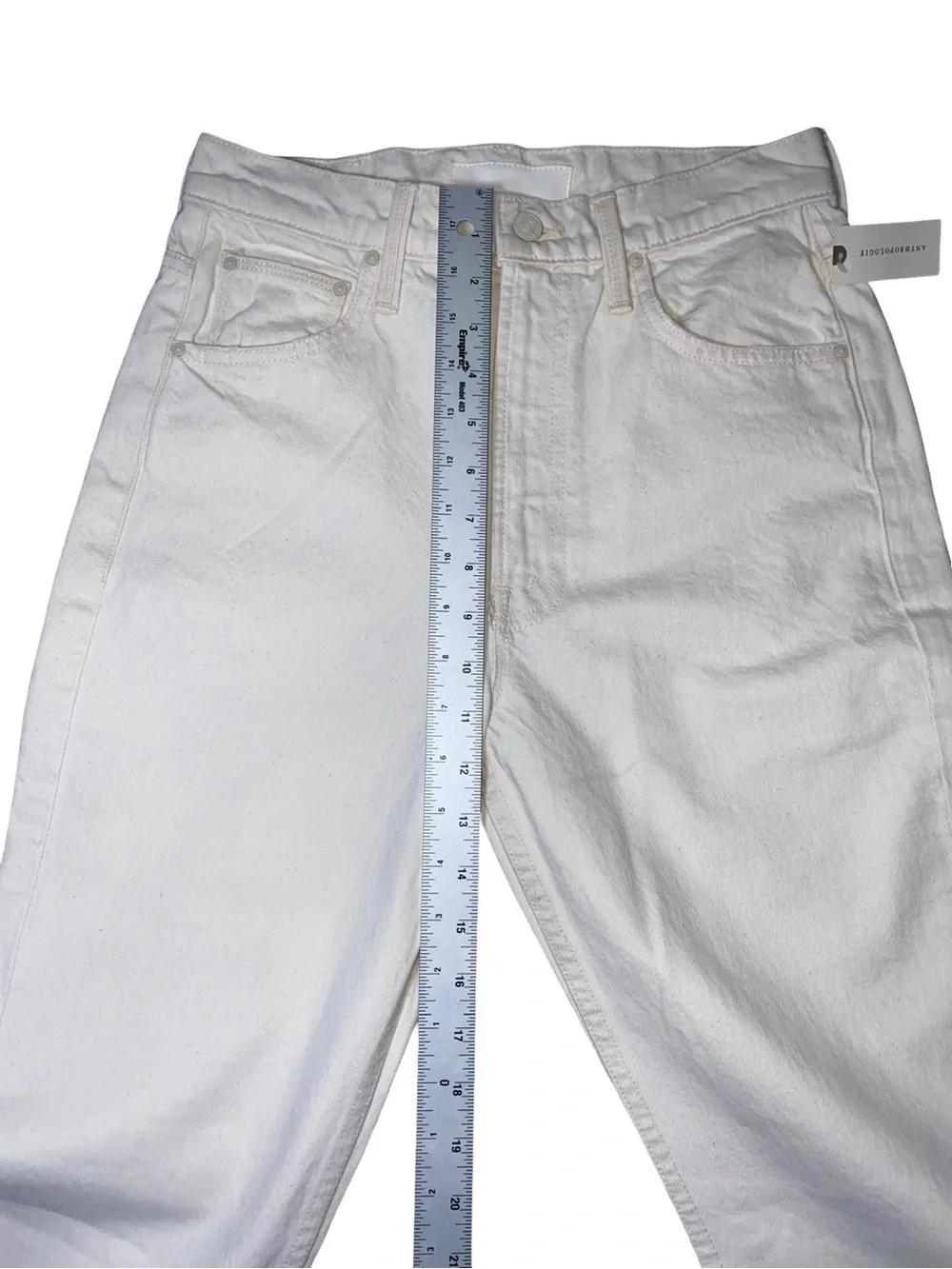 MOTHER Superior The Scooter Skimp High Rise Flare Jeans Natural Selection White